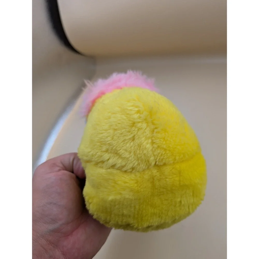 1986 Popples Potato Chip Yellow Plush Mini Stuffed Animal Vintage